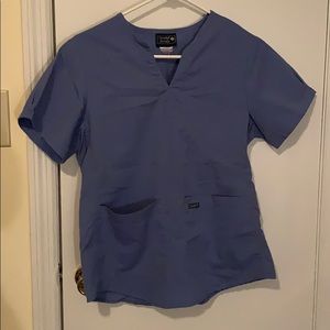 Ceil blue scrub top